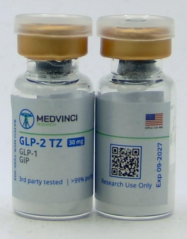 GLP-2 TZ vial photograph for lot MVR-TZ30-003