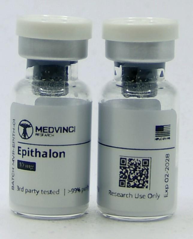 Epithalon vial photograph for lot MVR-EPITH-01