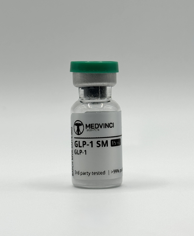 GLP-1 vial photograph for lot MVR-SM15-002