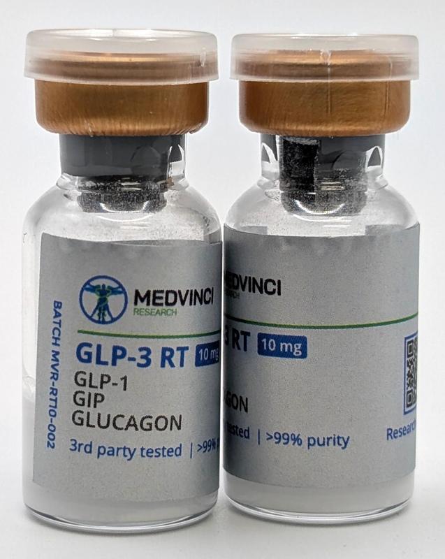 GLP-3 RT vial photograph for lot MVR-RT10-002