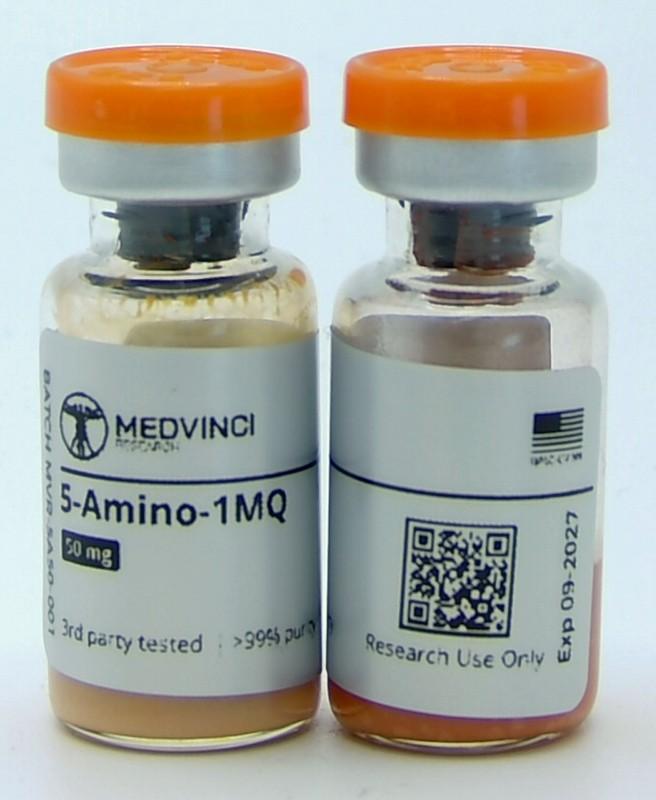 5-Amino-1MQ vial photograph for lot MVR-5A50-0001