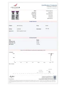 GLP-3 RT 20mg — Certificate of Analysis (Lot MVR-RT20-003)