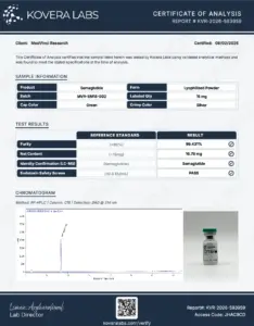 Semaglutide 15mg COA KVR-2026-593959